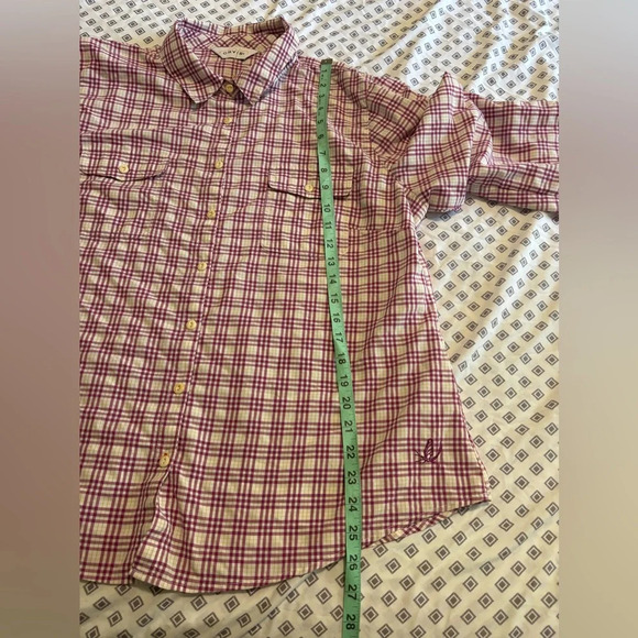 ORVIS Roll tab pink button down shirt, size XLarge women’s - Picture 8 of 16